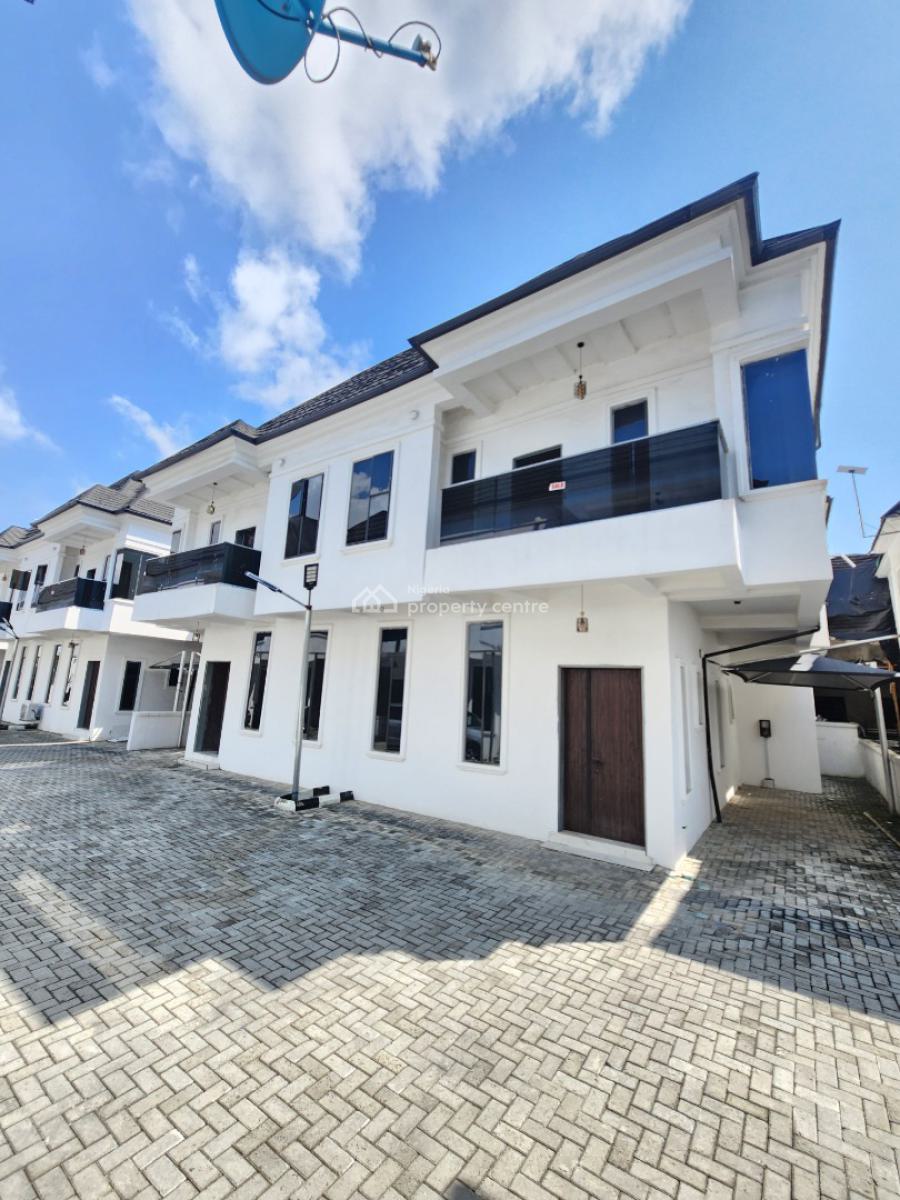 Nicely Built 4 Bedroom Semi Detached Duplex with Bq in a Secured Estat, Chevron Toll Gate, Orchid Road, Lekki, Lagos, Semi-detached Duplex for Sale