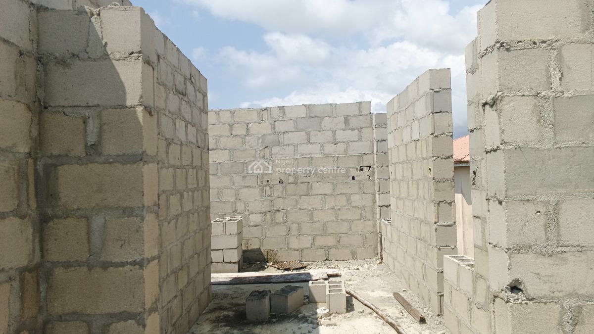 Distress Carcass 4 Bedrooms Fully Detached Duplex, Adiva Estate Inside Beechwood, Ibeju Lekki, Lagos, Detached Duplex for Sale