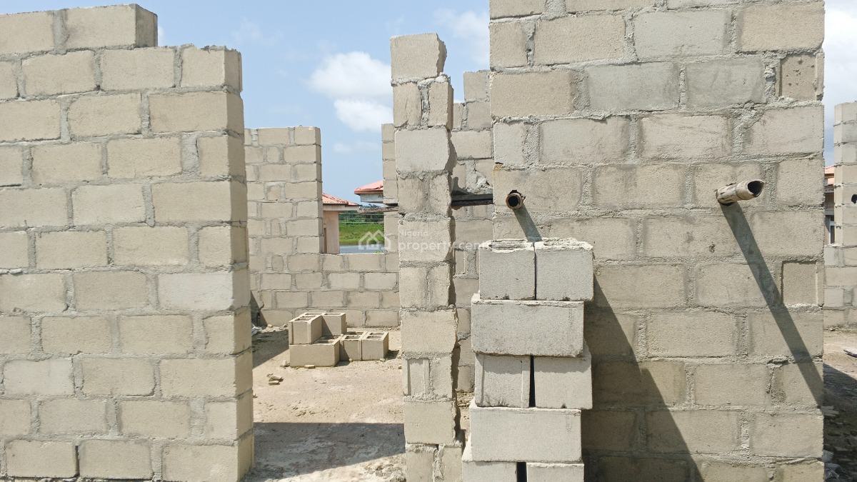 Distress Carcass 4 Bedrooms Fully Detached Duplex, Adiva Estate Inside Beechwood, Ibeju Lekki, Lagos, Detached Duplex for Sale