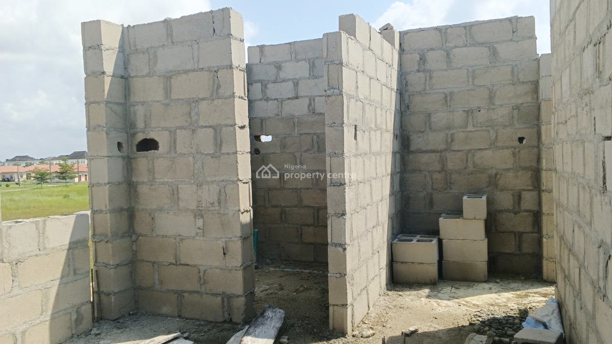 Distress Carcass 4 Bedrooms Fully Detached Duplex, Adiva Estate Inside Beechwood, Ibeju Lekki, Lagos, Detached Duplex for Sale