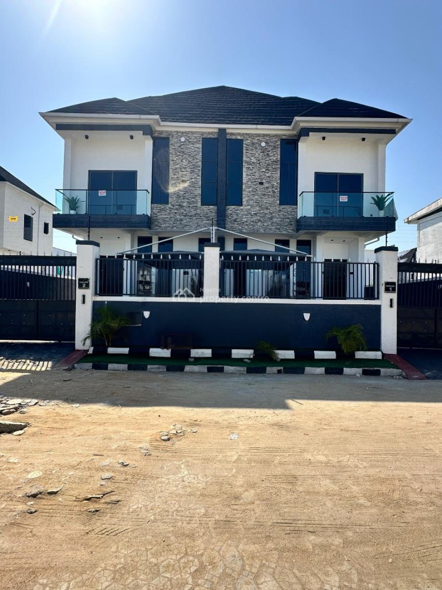 Elegantly Built 4 Bedroom Semi Detached Duplex with Bq, Ikota, Lekki, Lagos, Semi-detached Duplex for Rent