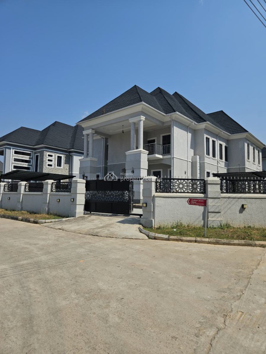 Brandnew 6 Bedroom Duplex with 2 Selfcon B/q and a Swimming Pool, Riverpark Estate Along Airport Road, Lugbe District, Abuja, Detached Duplex for Sale