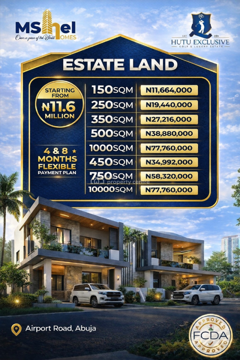 Flat Estate Land, Airport Road, Lugbe District, Abuja, Mixed-use Land for Sale