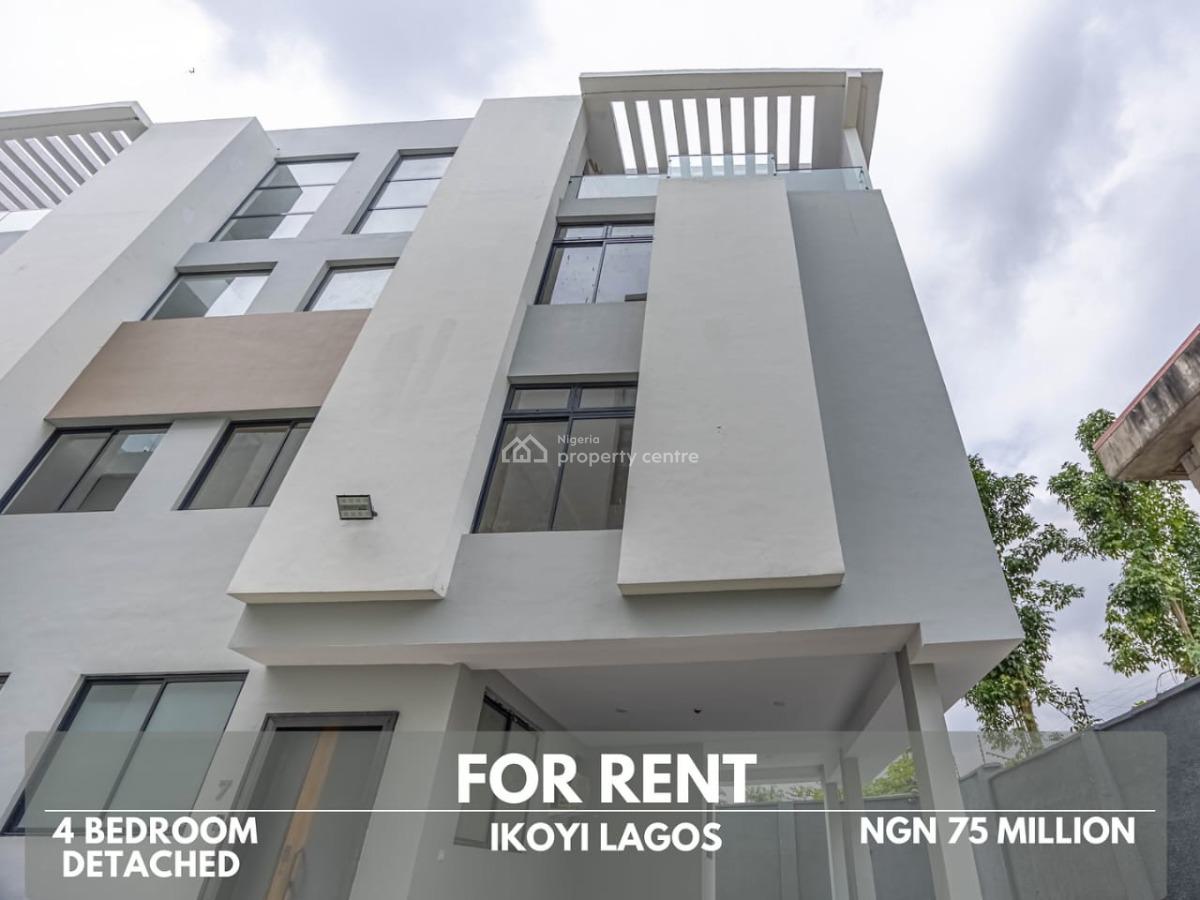 Exquisite 4 Bedroom Detached Duplex, Off Mcdonalds Road, Ikoyi, Lagos, Detached Duplex for Rent