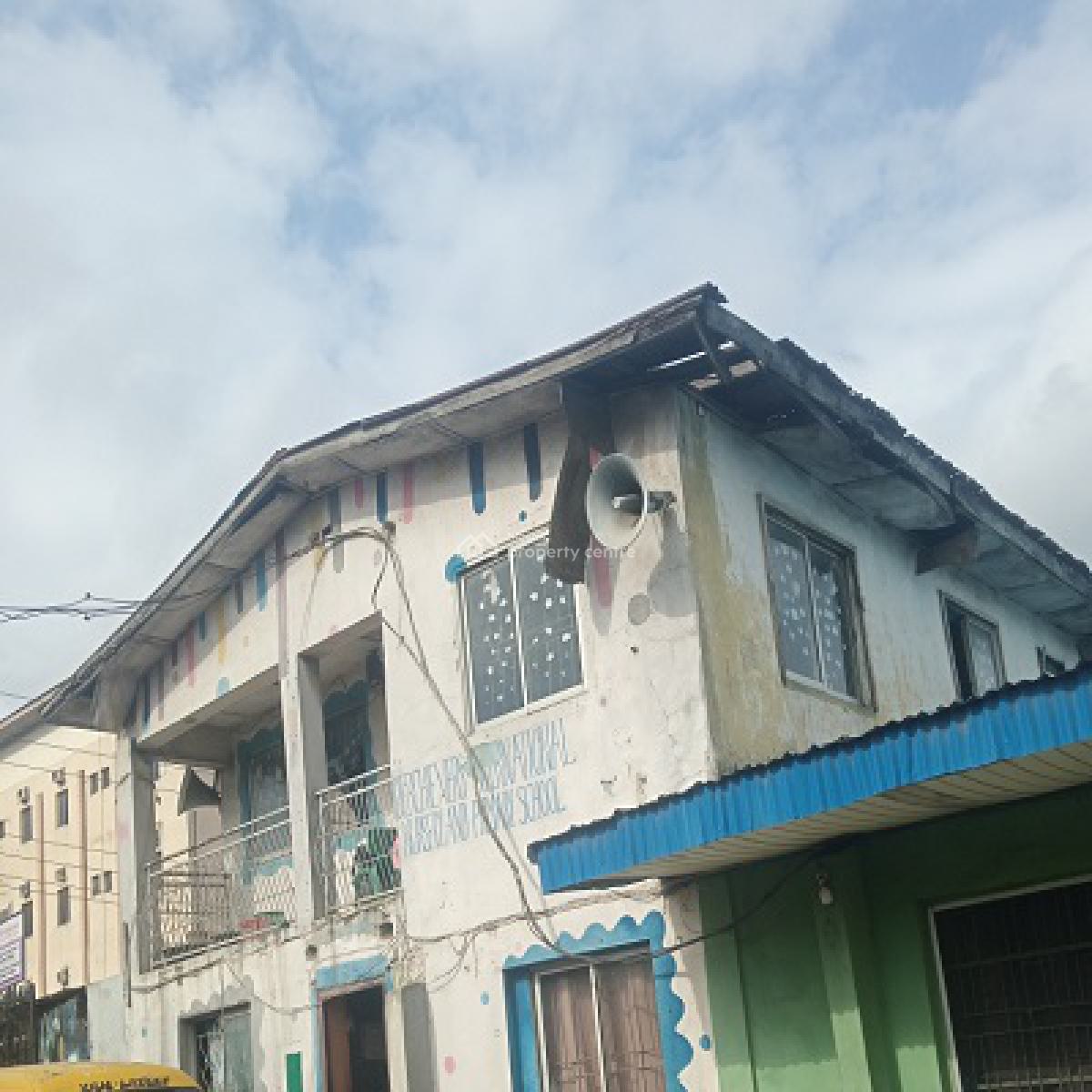 Dilapidated Two Floor Building on a Plot of Land, Ilasamaja, Mushin, Lagos, Detached Duplex for Sale