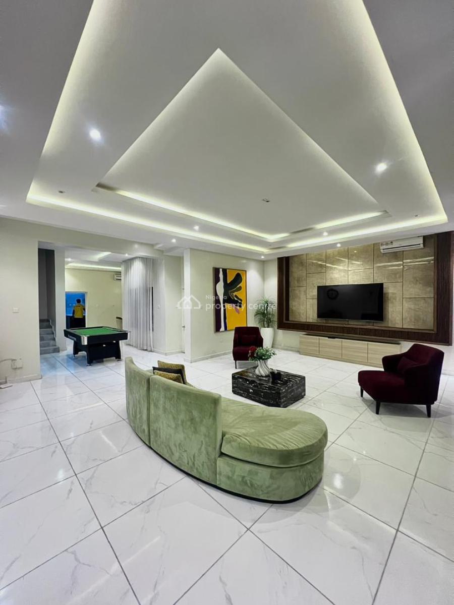 Spacious Furnished 4 Bedroom Terrace Duplex with Pool and Snooker, Victoria Island (vi), Lagos, Terraced Duplex for Rent