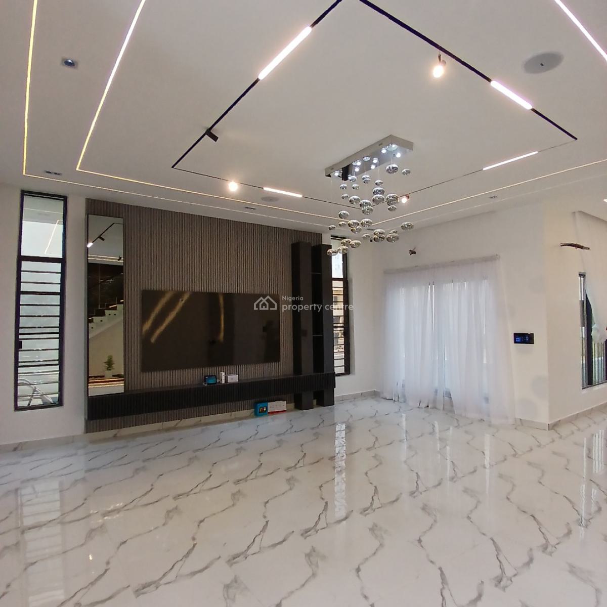 Astonishing 5 Bedroom Detached Duplex with Swimming Pool, & Bq, Chevron Toll Gate, Lekki, Lagos, Detached Duplex for Sale