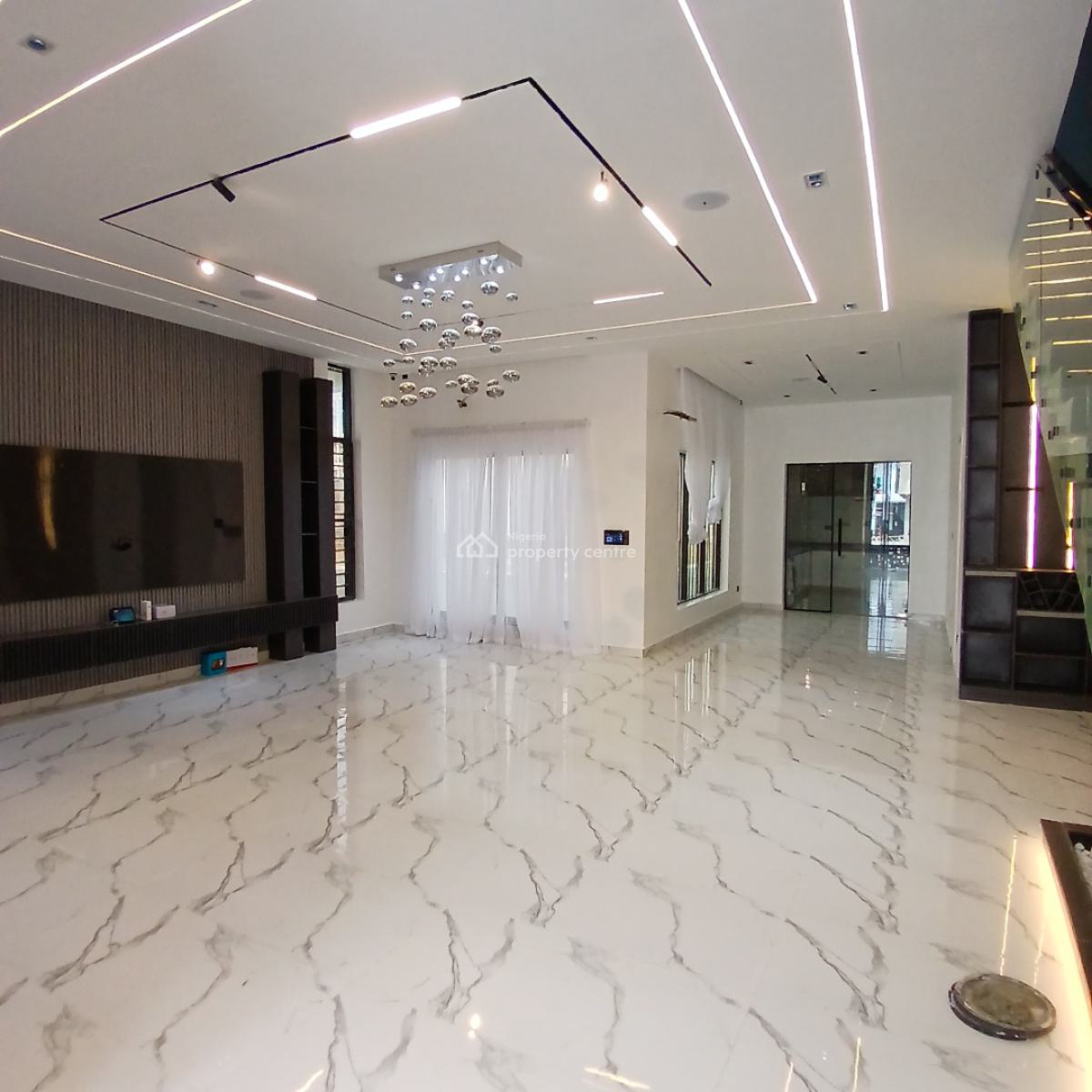 Astonishing 5 Bedroom Detached Duplex with Swimming Pool, & Bq, Chevron Toll Gate, Lekki, Lagos, Detached Duplex for Sale