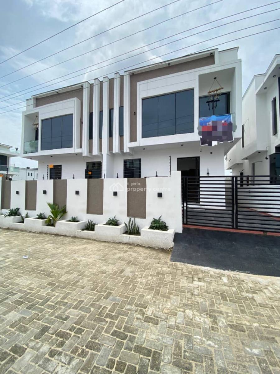 Newly Built 4 Bedroom Semi Detached + Bq, Ajah, Lekki, Lagos, Semi-detached Duplex for Sale