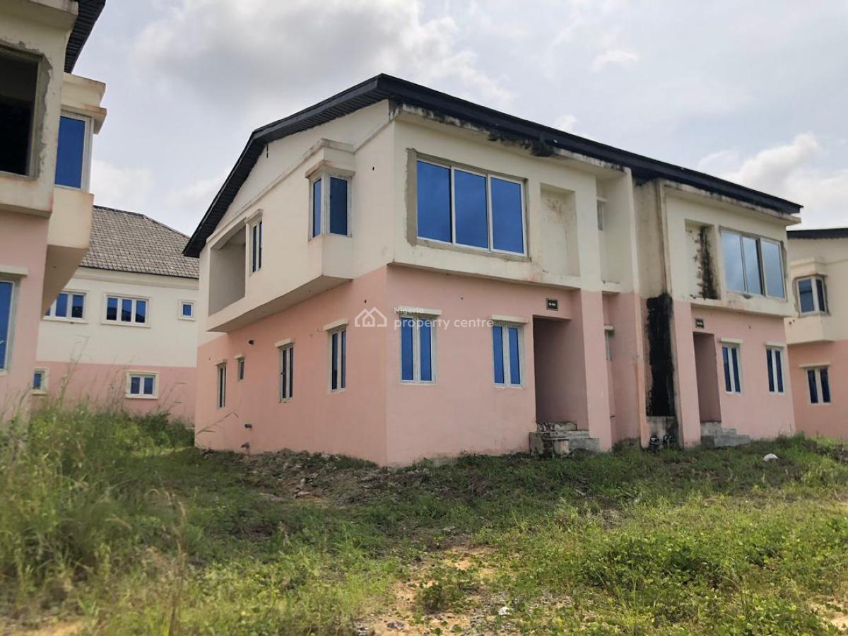 3-bedroom Semi-detached Duplex (carcass), Green Park Estate, Abijo, Lekki, Lagos, Semi-detached Duplex for Sale
