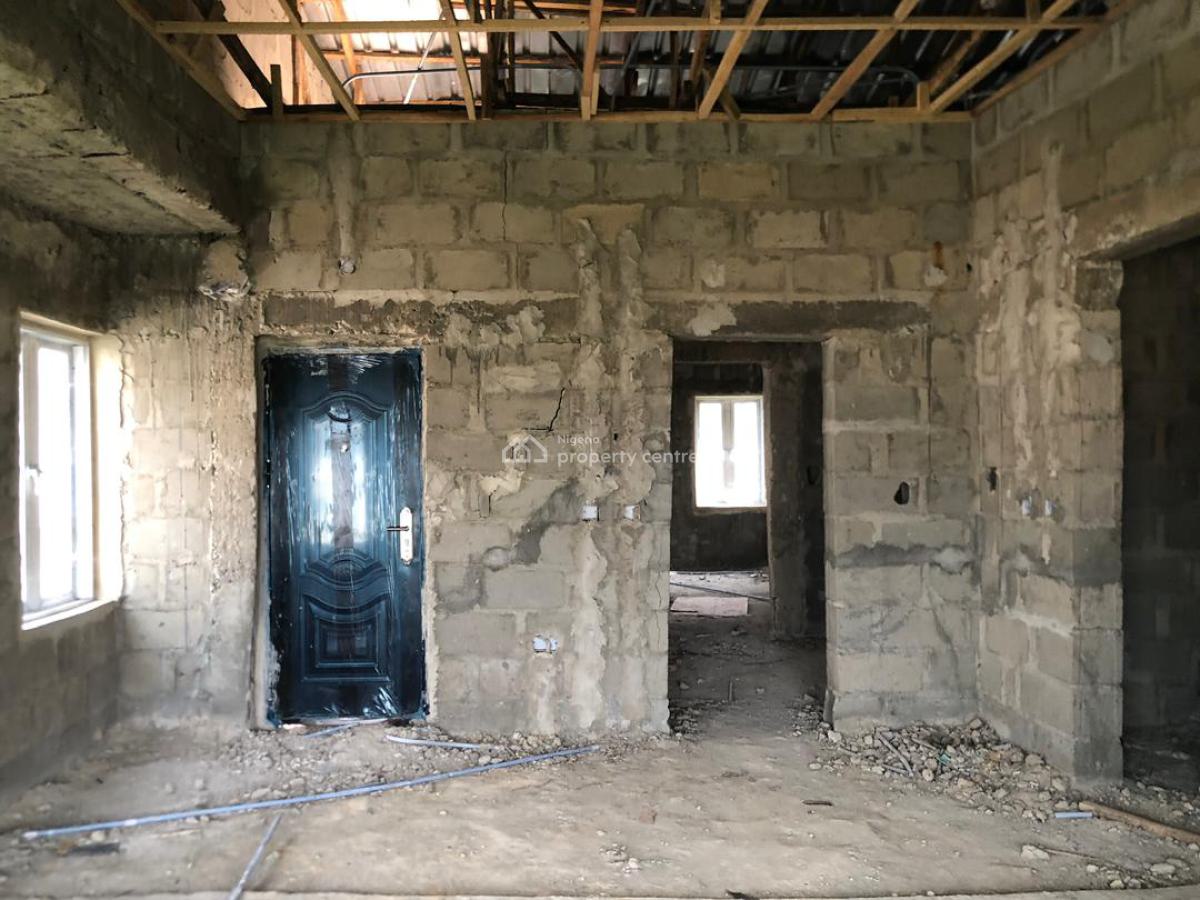 3-bedroom Semi-detached Duplex (carcass), Green Park Estate, Abijo, Lekki, Lagos, Semi-detached Duplex for Sale