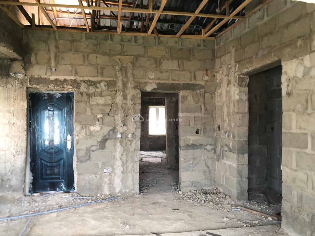 3-bedroom Semi-detached Duplex (carcass), Green Park Estate, Abijo, Lekki, Lagos, Semi-detached Duplex for Sale