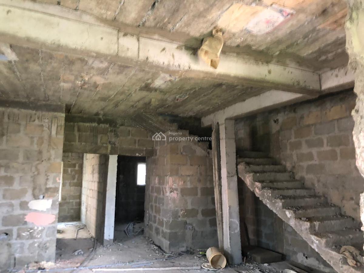 3-bedroom Semi-detached Duplex (carcass), Green Park Estate, Abijo, Lekki, Lagos, Semi-detached Duplex for Sale