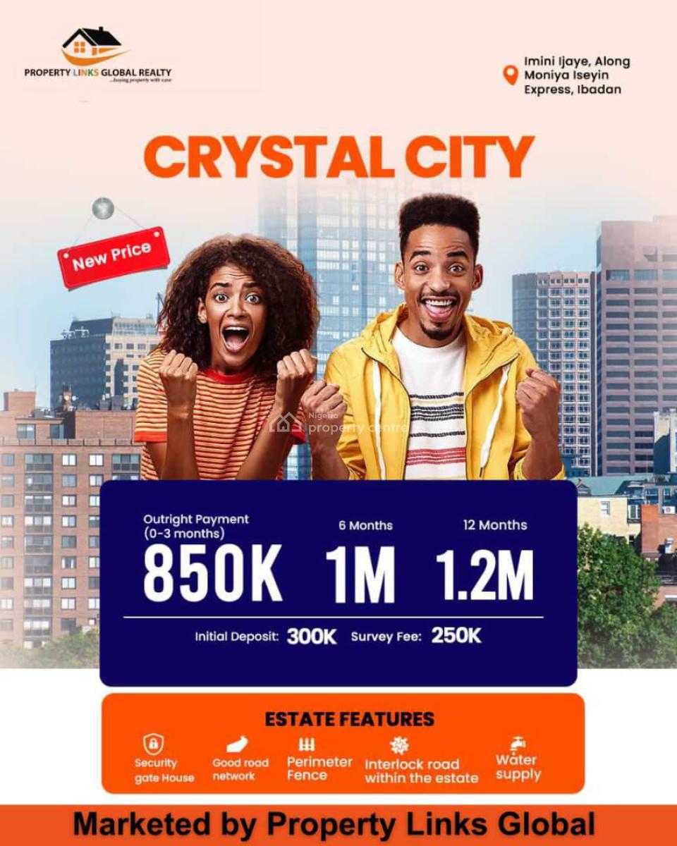 Affordable and Verified Land in a Prime Location, Crystal City Estate Imini Ijaiye, Ibadan, Oyo, Commercial Land for Sale
