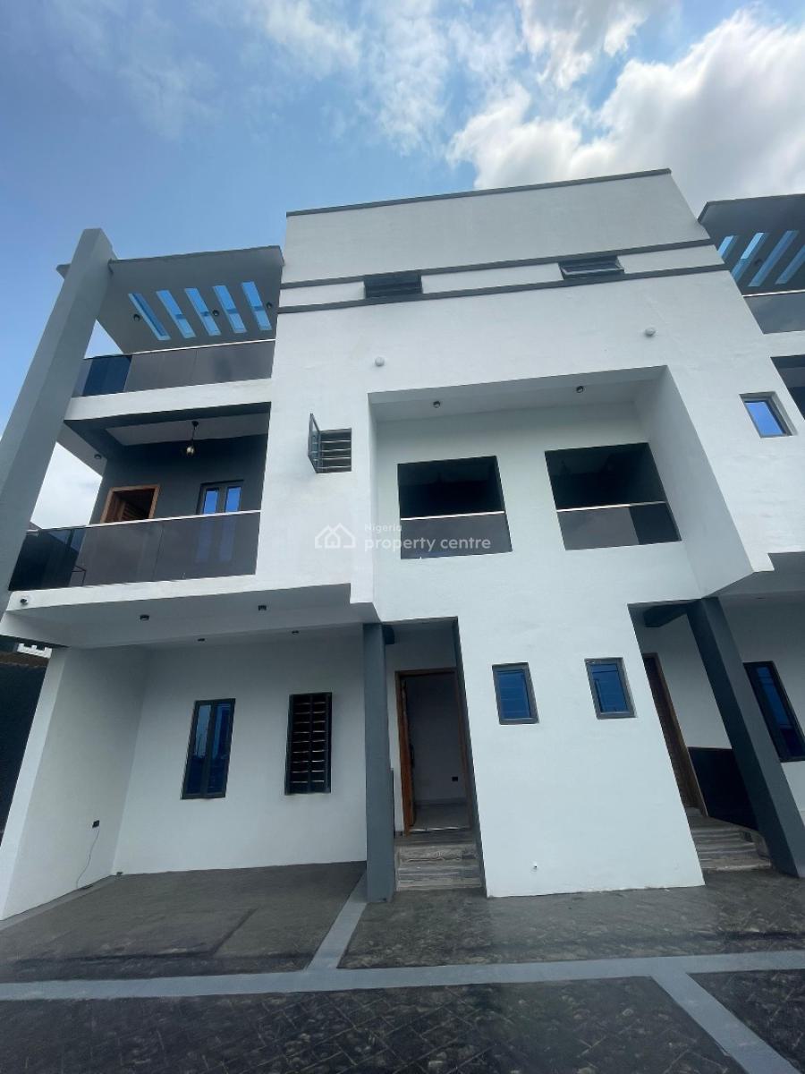 Newly Built 4 Bedroom Terraced Duplex in a Secured Estate, Secured Estate, Detailed Finishing, Balcony, Lounge, Opebi, Ikeja, Lagos, Terraced Duplex for Sale