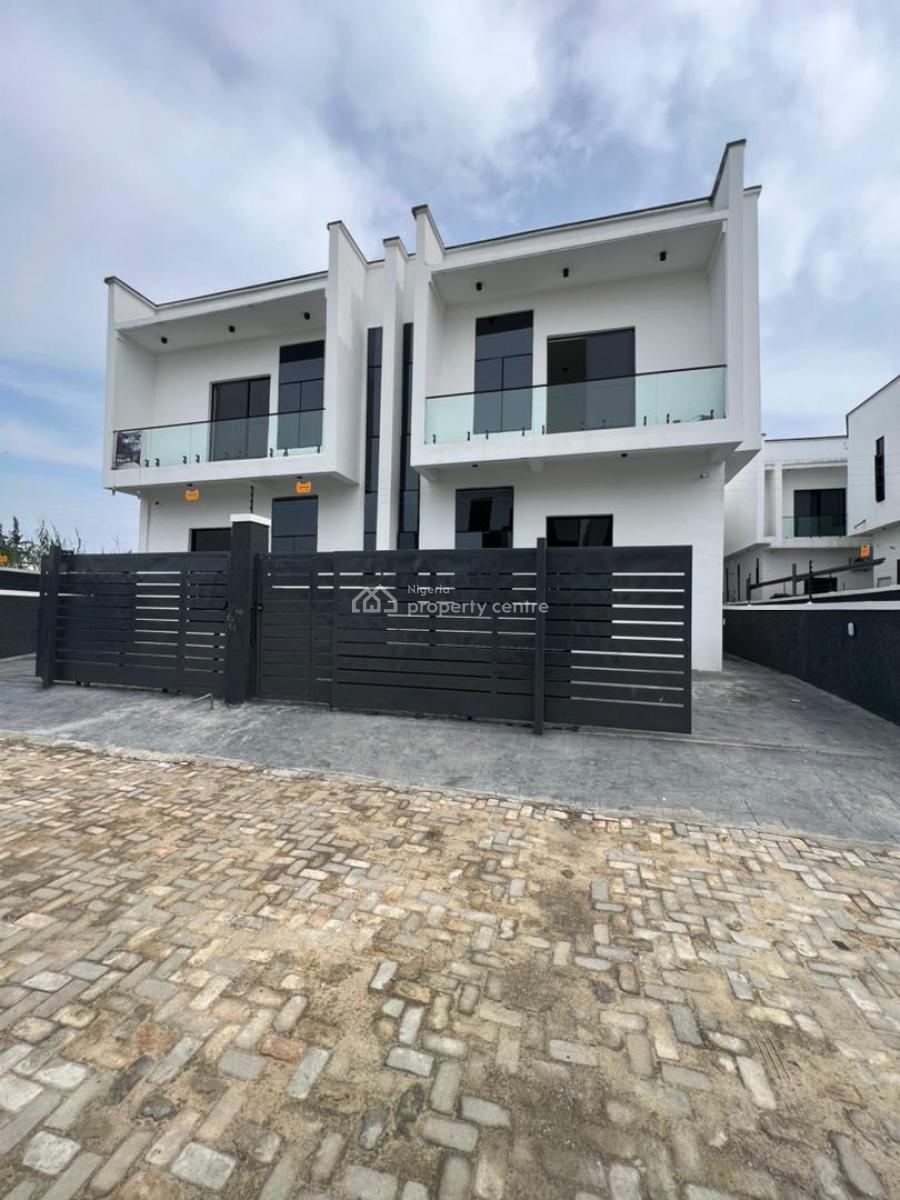 Luxury 4 Bedroom Semi Detached Duplex with Bq, 2nd Toll Gate, Lekki, Lagos, Semi-detached Duplex for Sale