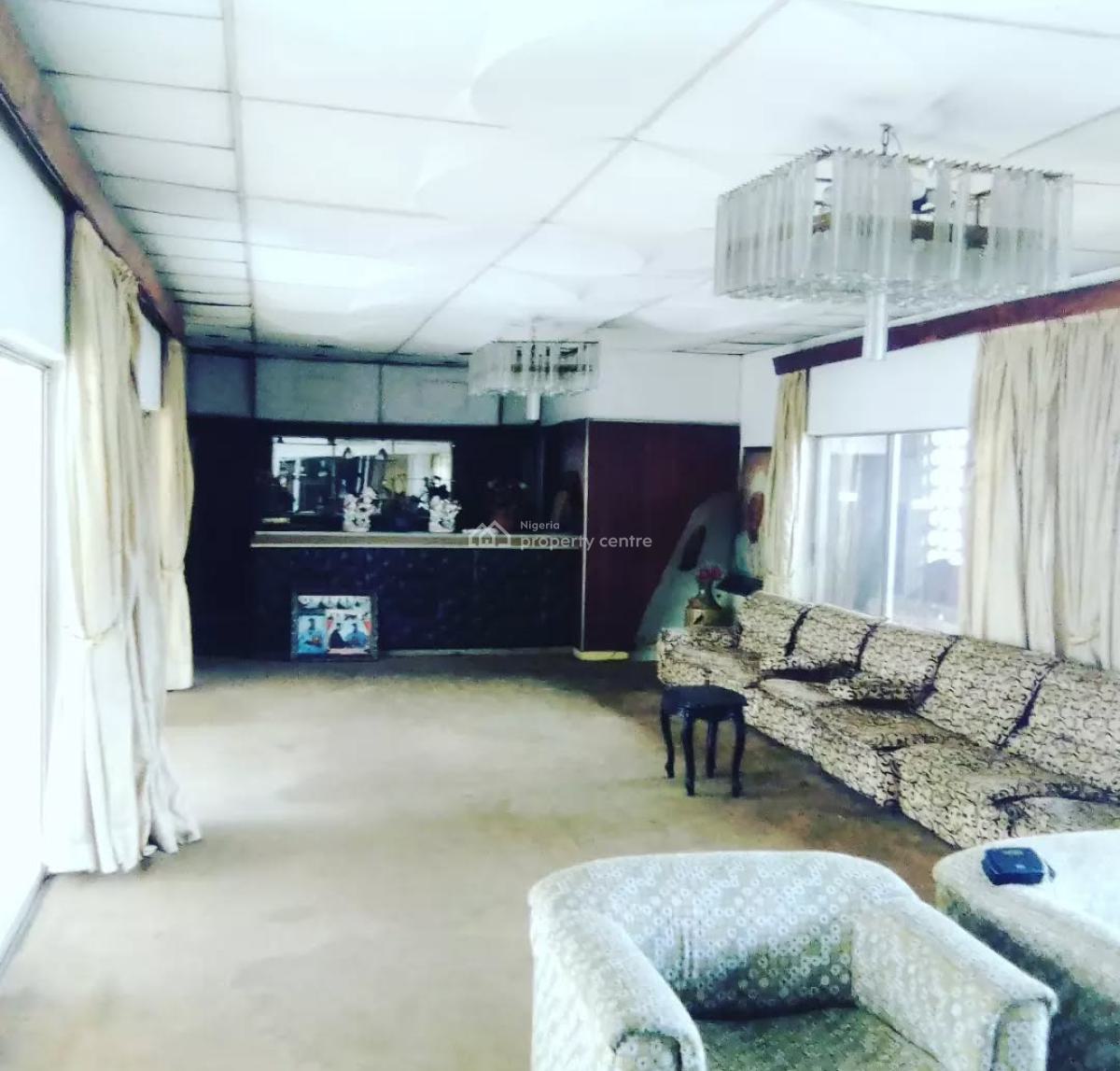 Mansion on Approx 2400sqm Land 4 Bedroom and 5 Living Room and 7bq, Parklane Road, Gra, Apapa, Lagos, Detached Duplex for Sale