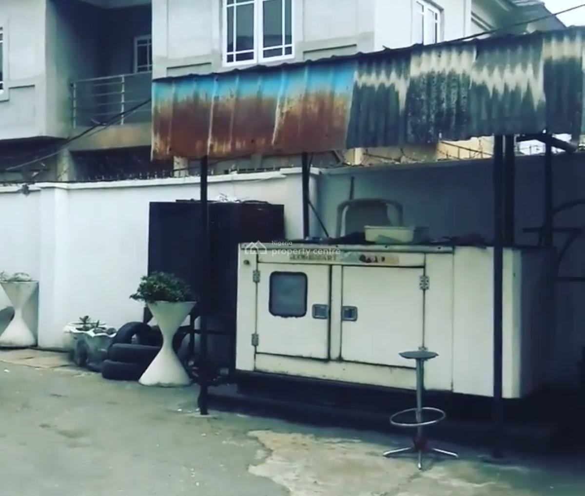 Mansion on Approx 2400sqm Land 4 Bedroom and 5 Living Room and 7bq, Parklane Road, Gra, Apapa, Lagos, Detached Duplex for Sale