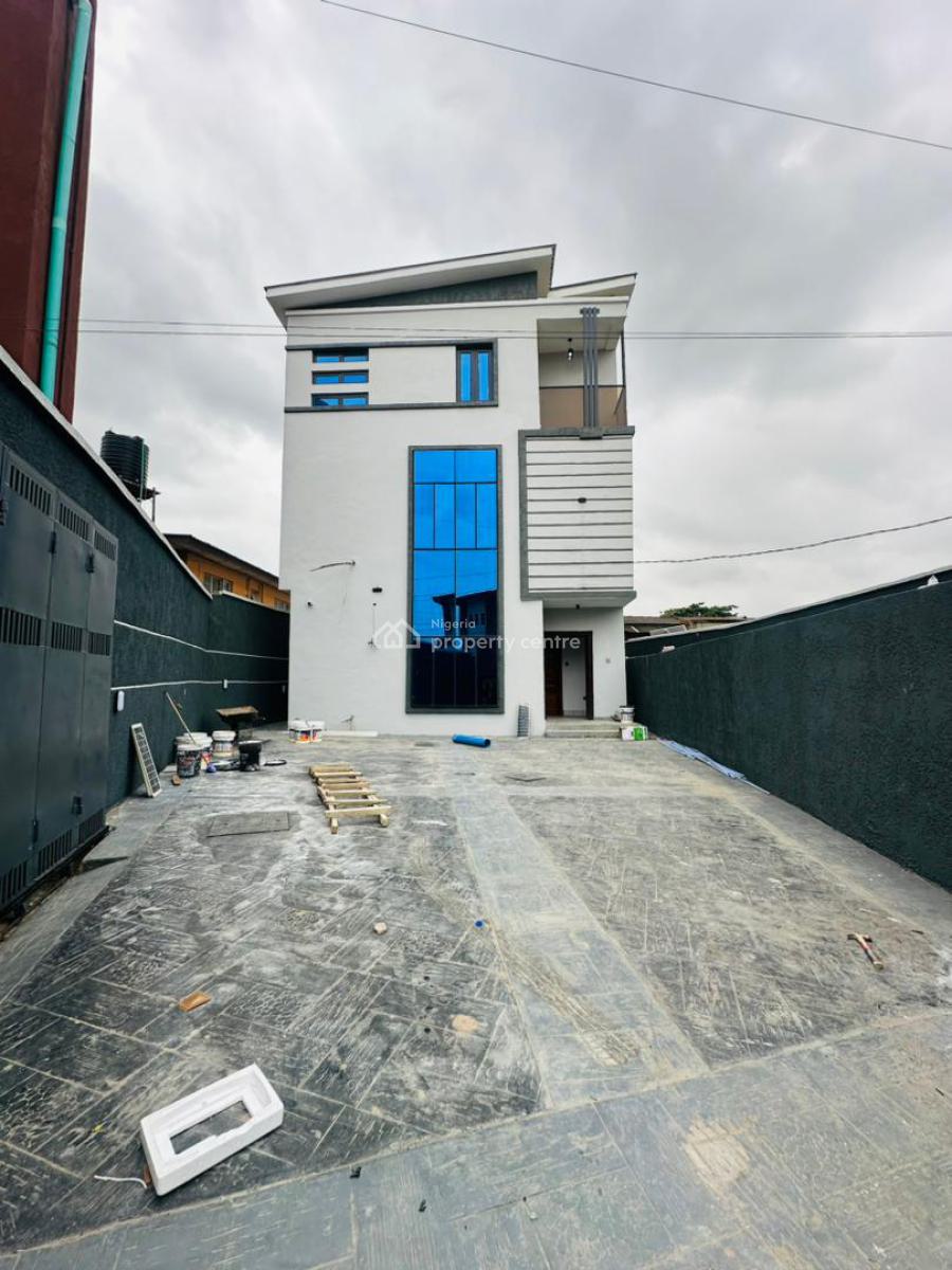 Nicely Built 4 Bedroom Semi Detached Duplex Plus Bq, Executively Designed Home with Bq in a Secured Neighborhood, Gbagada, Lagos, Semi-detached Duplex for Sale