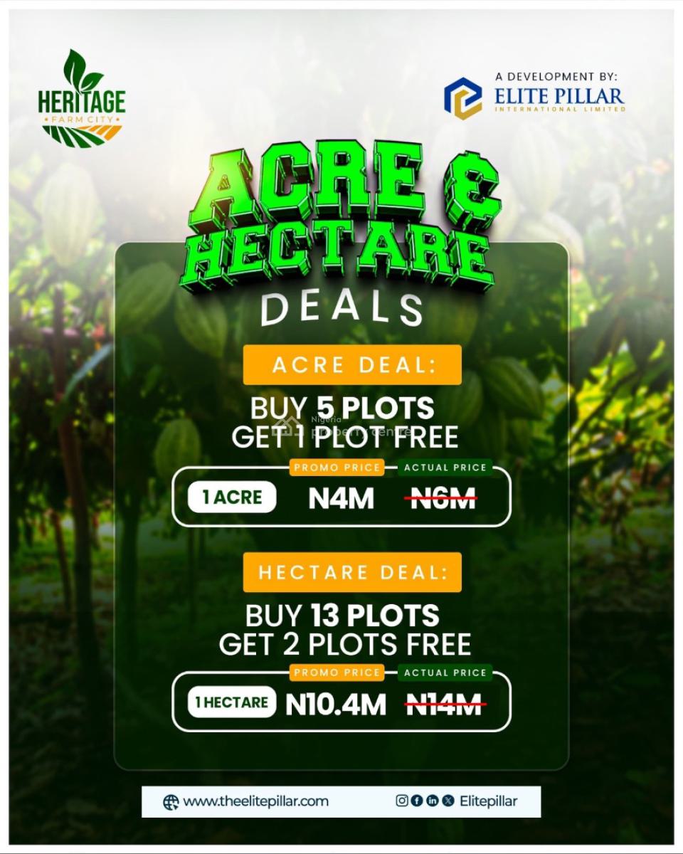 Own a Fertile Farmland with a Payment Plan Suitable for Several Crops, Off Alabata , with  Access to Funaab. Flexible Payment Plan Available, Abeokuta North, Ogun, Mixed-use Land for Sale