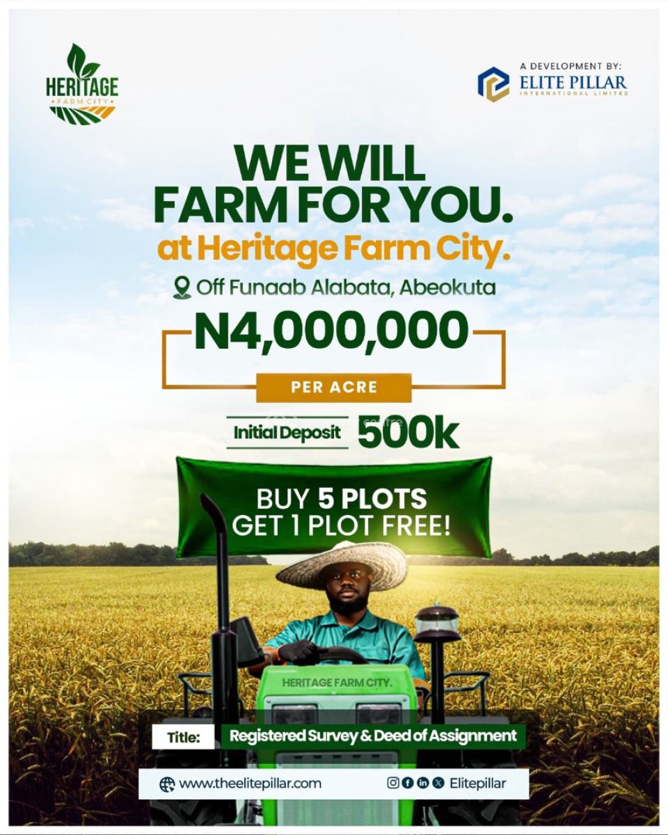 Own a Fertile Farmland with a Payment Plan Suitable for Several Crops, Off Alabata , with  Access to Funaab. Flexible Payment Plan Available, Abeokuta North, Ogun, Mixed-use Land for Sale