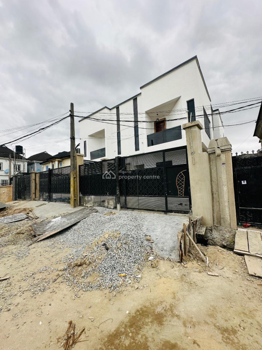 Magnificently Built 4 Bedroom Semi Detached Duplex Plus Bq, Beautifully Built Home with Bq in a Well Secured Estate, Gbagada, Lagos, Semi-detached Duplex for Sale