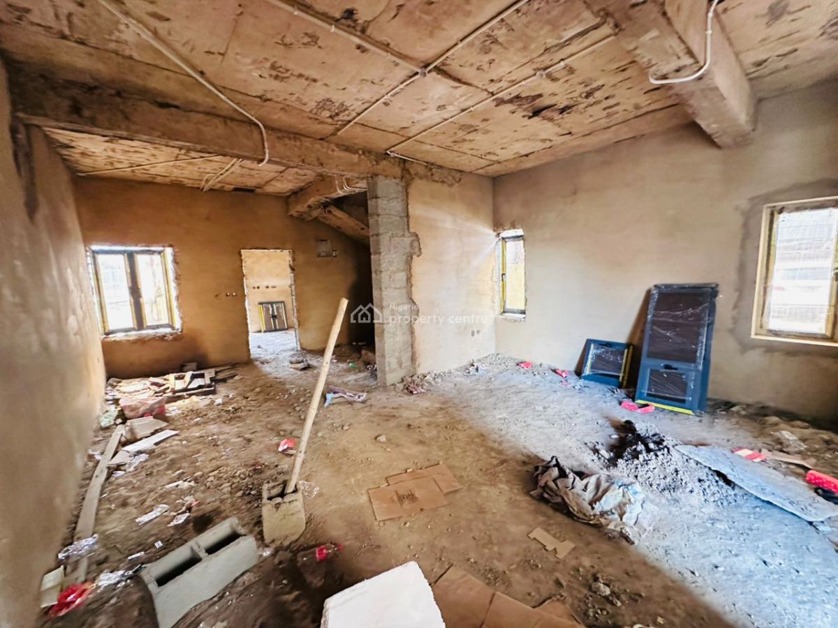 a New 4-bedroom Terrace Duplex + 1bq Semi-finished, By Lifecamp Junction ., Life Camp, Abuja, Terraced Duplex for Sale