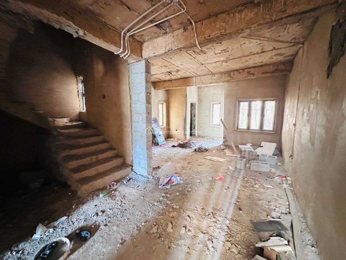 a New 4-bedroom Terrace Duplex + 1bq Semi-finished, By Lifecamp Junction ., Life Camp, Abuja, Terraced Duplex for Sale