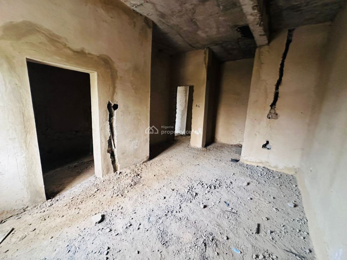 a New 4-bedroom Terraced Duplex (semi-finished), Gwarinpa, Abuja, Terraced Duplex for Sale