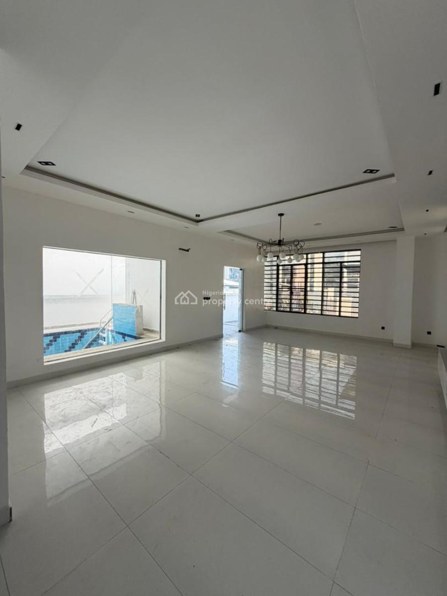 Contemporary 5 Bedroom Fully Detached Duplex with a Bq & Pool, Chevron Toll Gate, Orchid Road, Lekki, Lagos, Detached Duplex for Sale