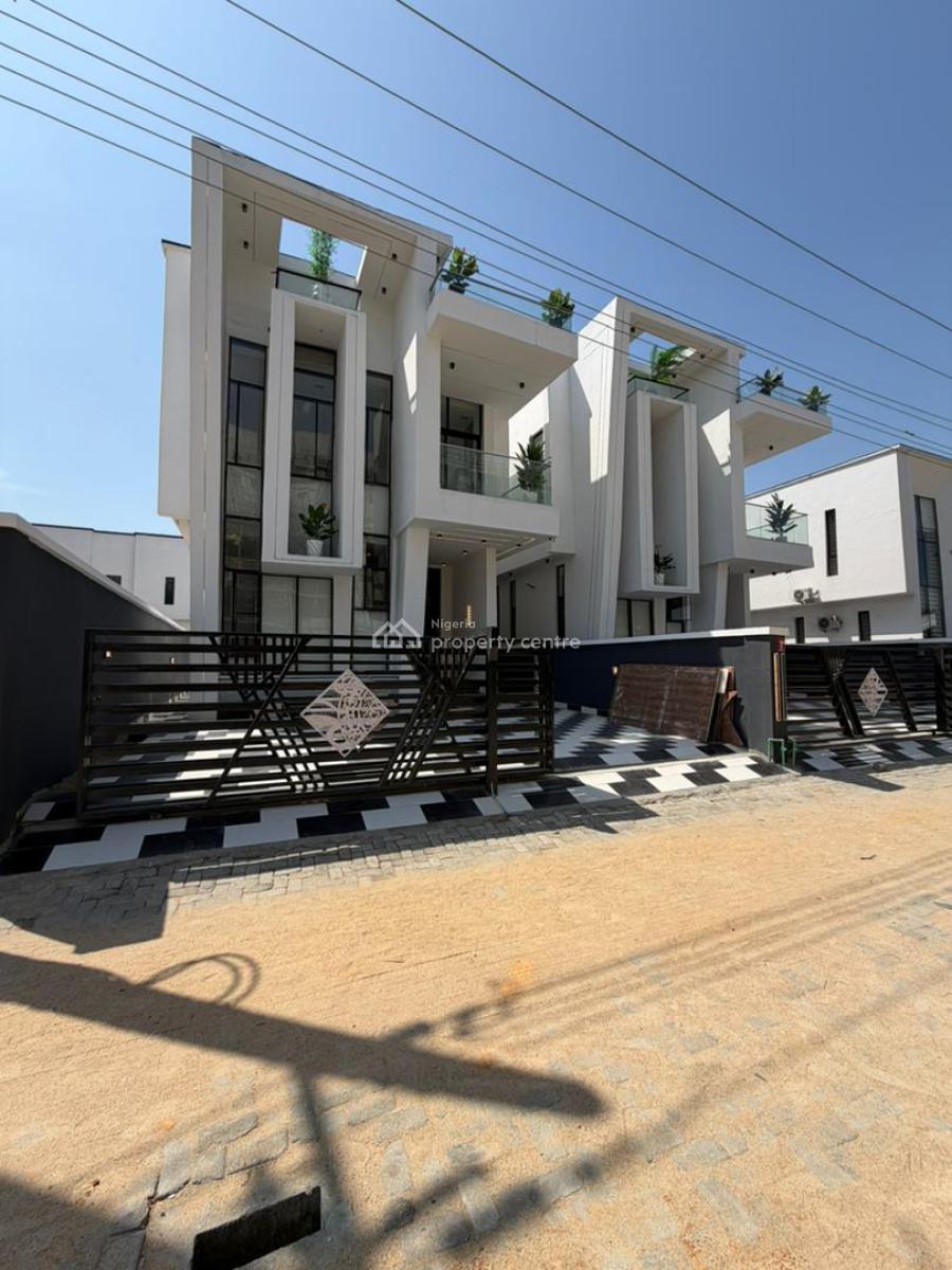 Contemporary 5 Bedroom Fully Detached Duplex with a Bq & Pool, Chevron, Lekki, Lagos, Detached Duplex for Sale