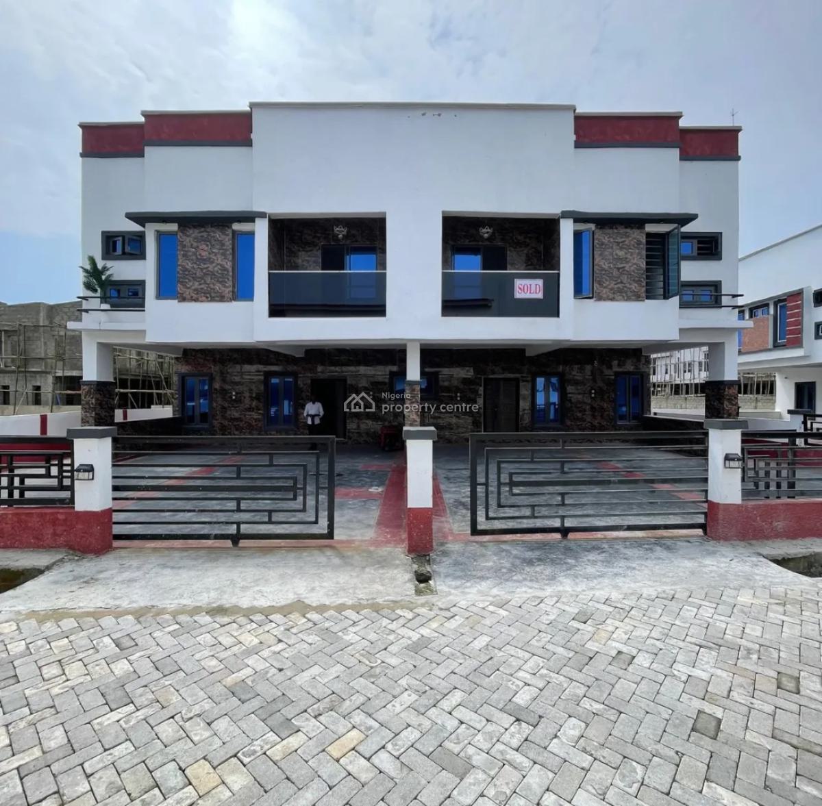 Exquisite 3 Bedroom Terrace Duplex, 2nd Toll Lekki , Lafiaji, Lafiaji, Lekki, Lagos, Terraced Duplex for Sale