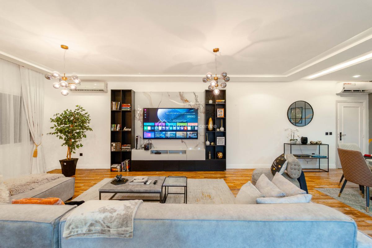 Lovely Three(3) Beds Apartment with Ps5, Snookerboard, Pool & Tennis C, Located at Admiralty Towers, Ikoyi, Lagos, Flat / Apartment Short Let