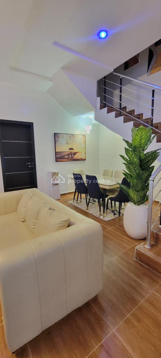 Executive Furnished 4 Bedroom Duplex with Excellent Finishing, Secure Estate By Lbs, Very Close to Bus Stop, Olokonla, Ajah, Lagos, Detached Duplex Short Let