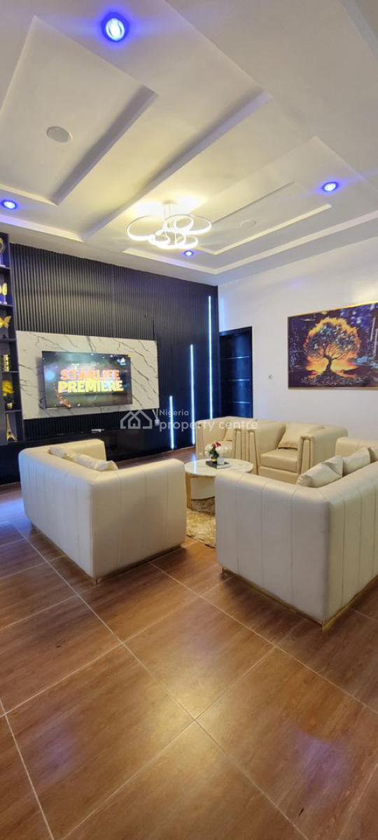 Executive Furnished 4 Bedroom Duplex with Excellent Finishing, Secure Estate By Lbs, Very Close to Bus Stop, Olokonla, Ajah, Lagos, Detached Duplex Short Let