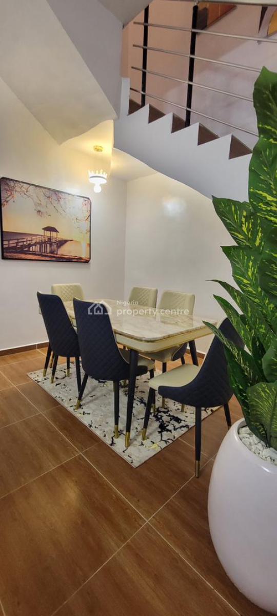 Executive Furnished 4 Bedroom Duplex with Excellent Finishing, Secure Estate By Lbs, Very Close to Bus Stop, Olokonla, Ajah, Lagos, Detached Duplex Short Let