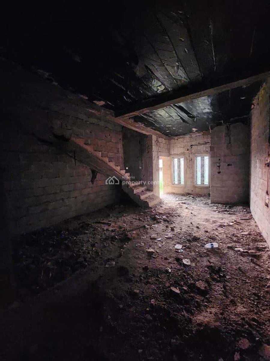 3bedroom En-suite Terrace Duplex Carcass, Close to Christland School, Apo, Abuja, Terraced Duplex for Sale