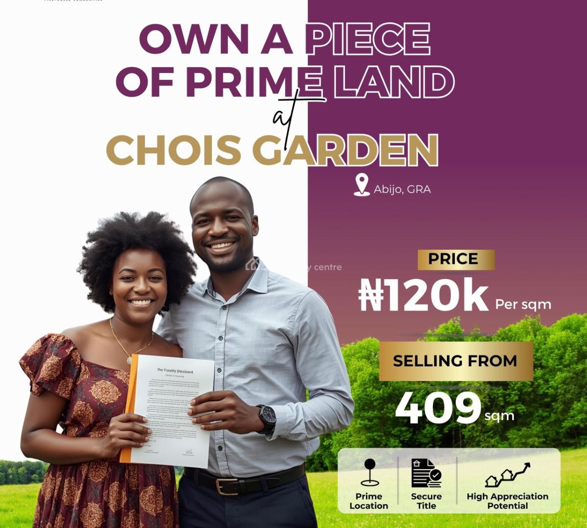 Plot of Land, Chois Garden Estate, Abijo, Lekki, Lagos, Residential Land for Sale