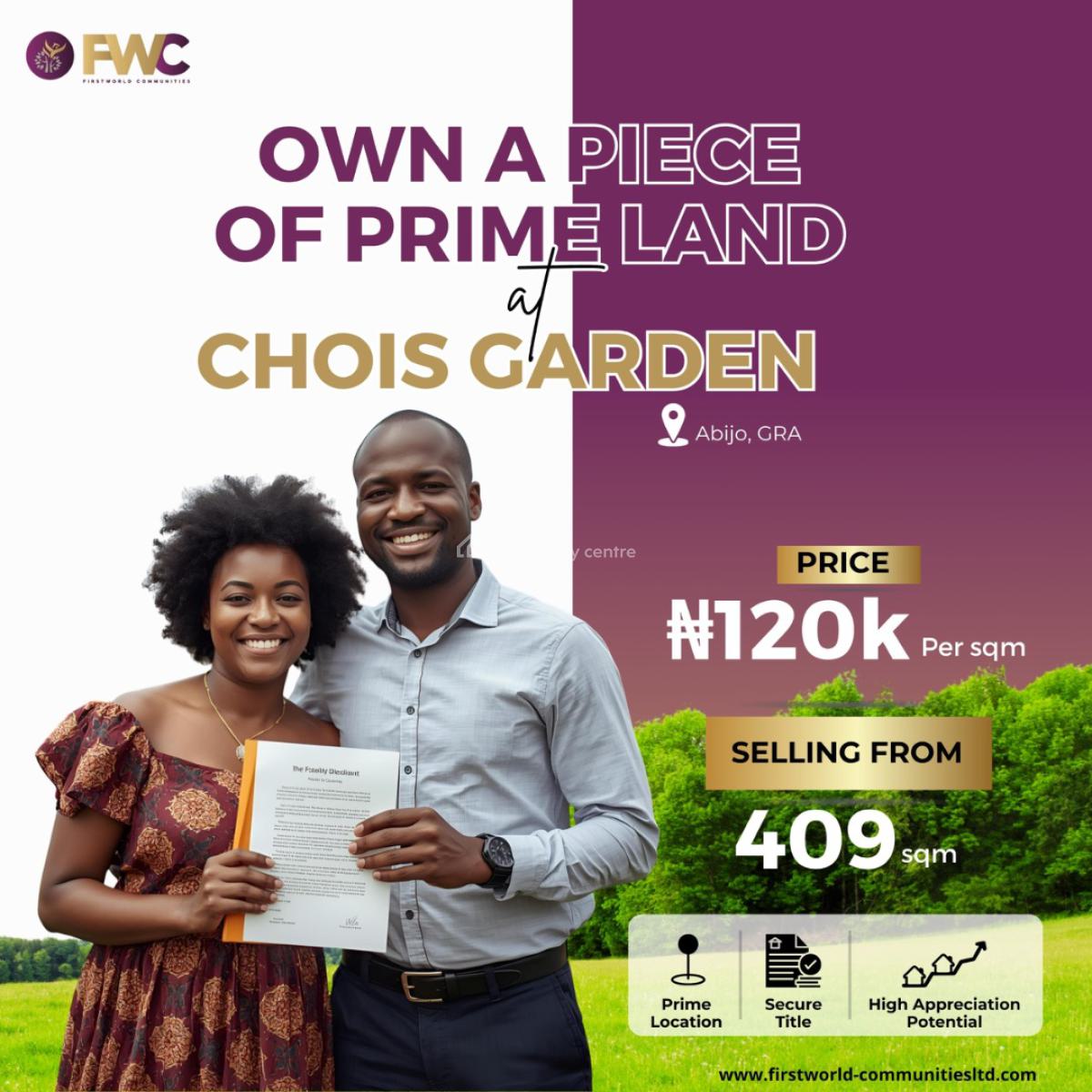Plot of Land, Chois Garden Estate, Abijo, Lekki, Lagos, Residential Land for Sale