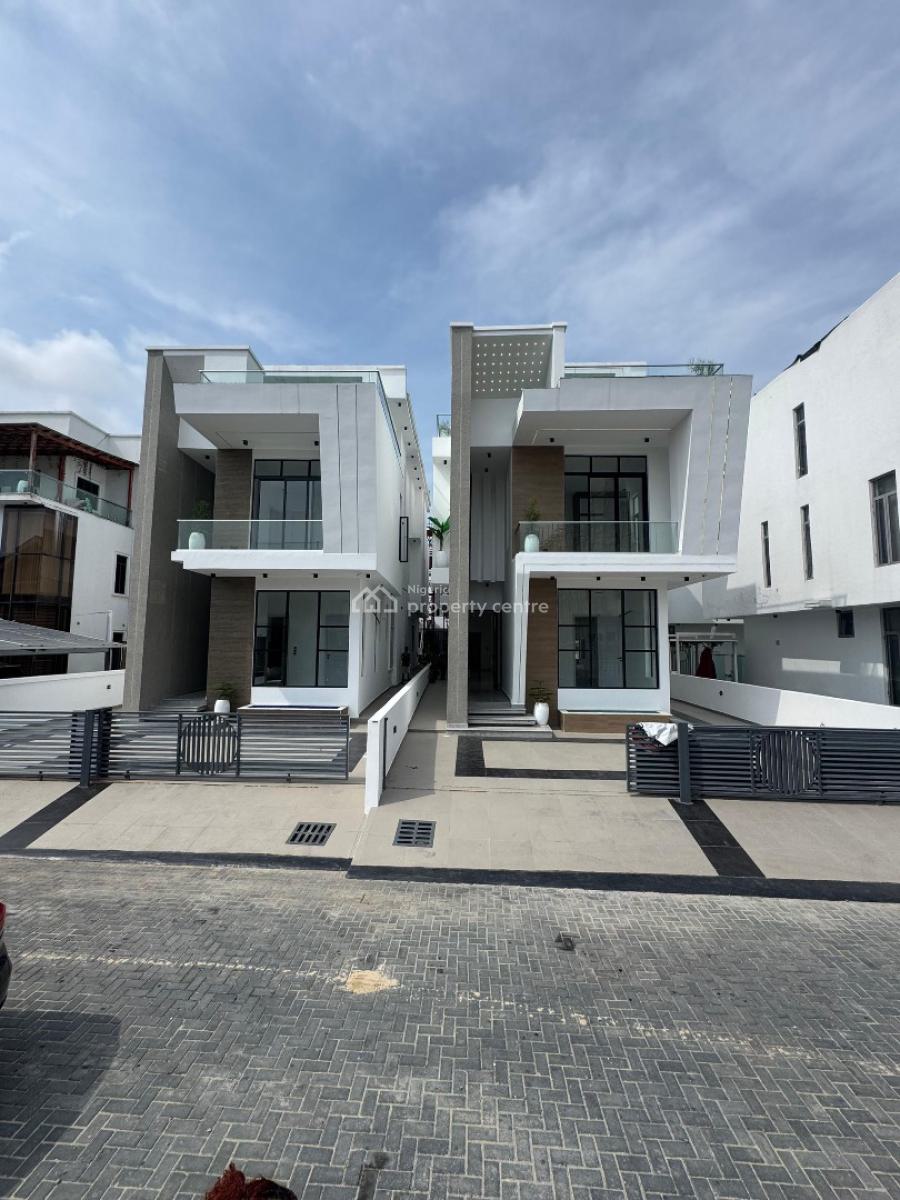 Beautiful 5 Bedroom Detached with Outdoor Pool, Bq , Rooftop, Cinema, Osapa, Lekki, Lagos, Detached Duplex for Sale