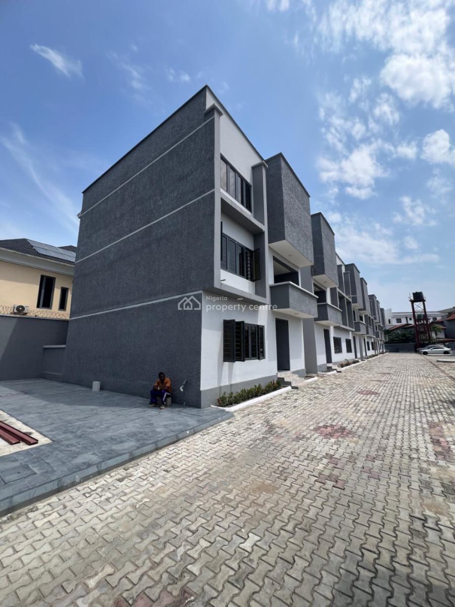 Newly Built 4 Bedroom Terrace Duplex with Bq, Bis, Ologolo, Lekki, Lagos, Terraced Duplex for Sale