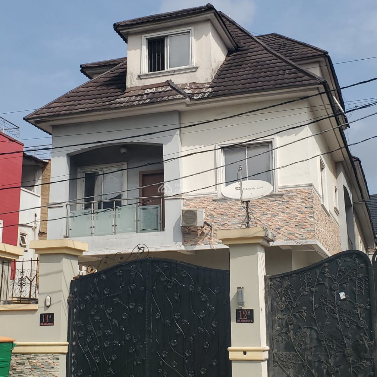 Excellent 5 Bedroom Duplex with a Bq in a Secured Estate, Chevron, Lekki, Lagos, House for Rent