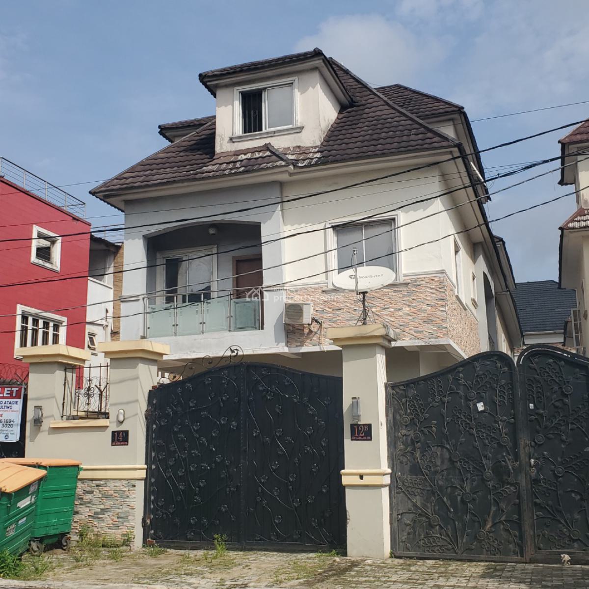 Excellent 5 Bedroom Duplex with a Bq in a Secured Estate, Chevron, Lekki, Lagos, House for Rent