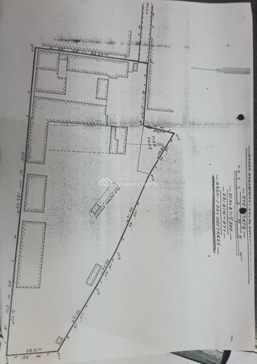 Prime 1,001-hectare Land with Demolishable Structures, G R a Onireke, Ibadan, Oyo, Mixed-use Land for Sale