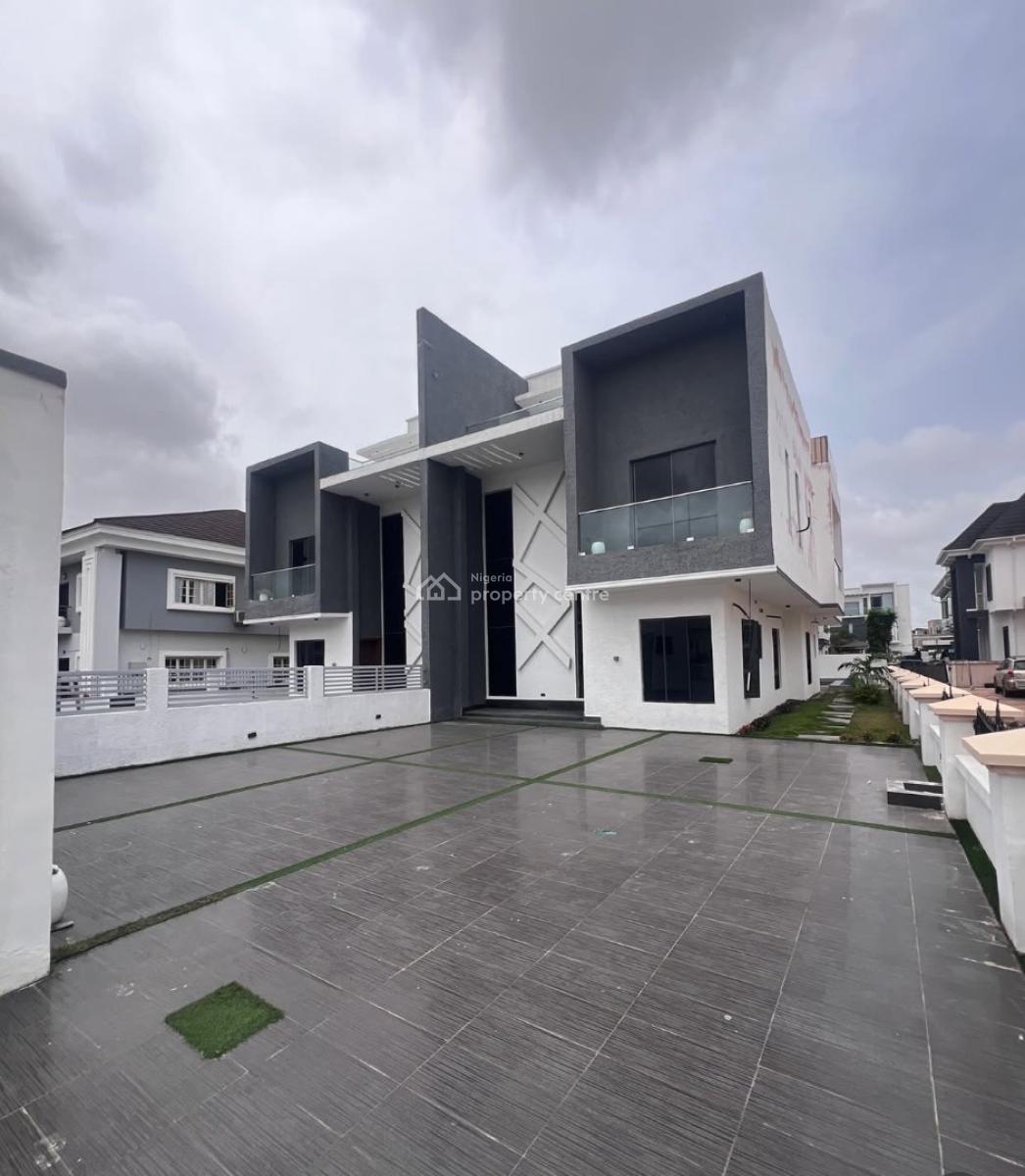 5 Bedroom Semi-detached Duplex with Terraced Rooftop, Osapa, Lekki, Lagos, Semi-detached Duplex for Sale