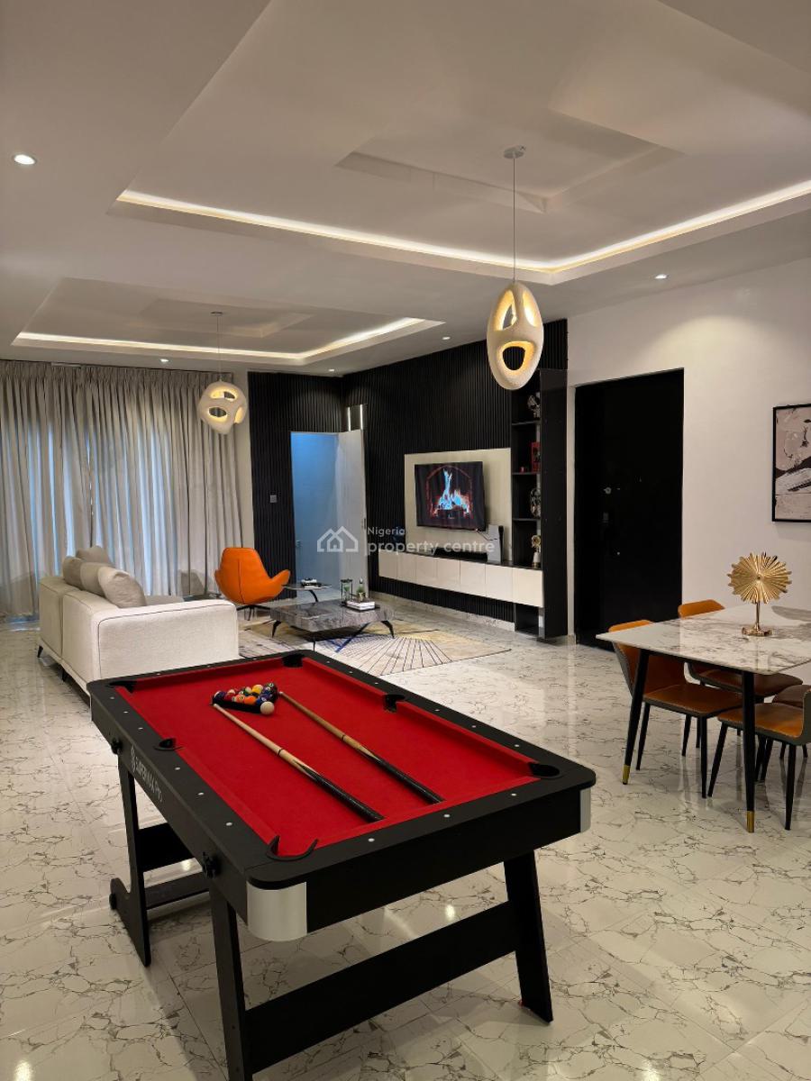 Luxurious 4 Bedroom Duplex with Swimming Pool, Gym, Ps5, Snooker Board, Lekki Phase 1, Lekki, Lagos, Flat / Apartment Short Let