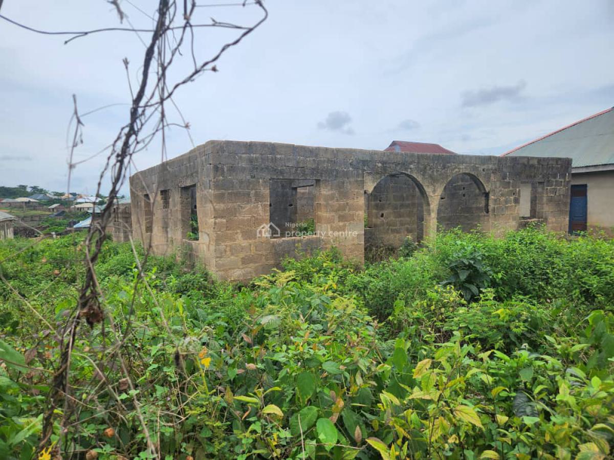 an Uncompleted Bungalow on Half Plot of Land, Maje, Soka, Ibadan, Oyo, Detached Bungalow for Sale