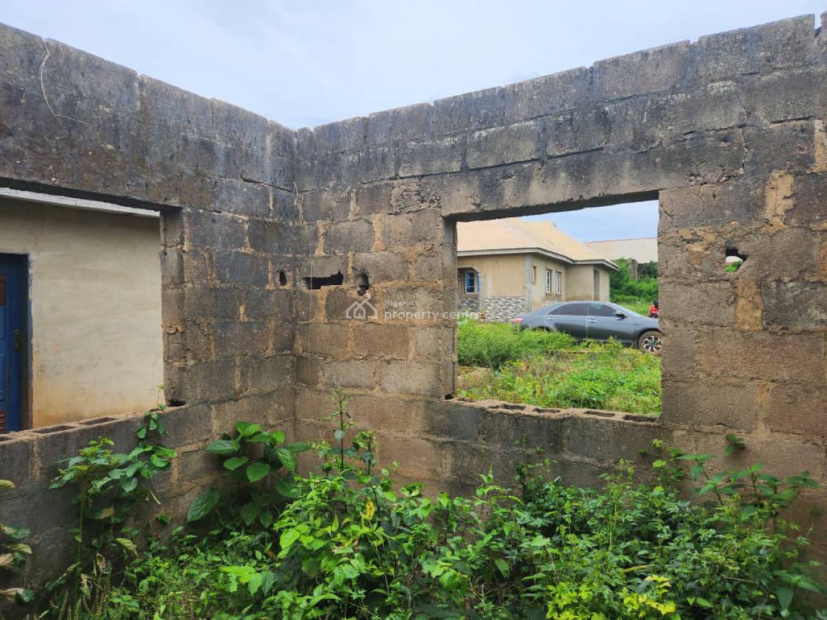 an Uncompleted Bungalow on Half Plot of Land, Maje, Soka, Ibadan, Oyo, Detached Bungalow for Sale
