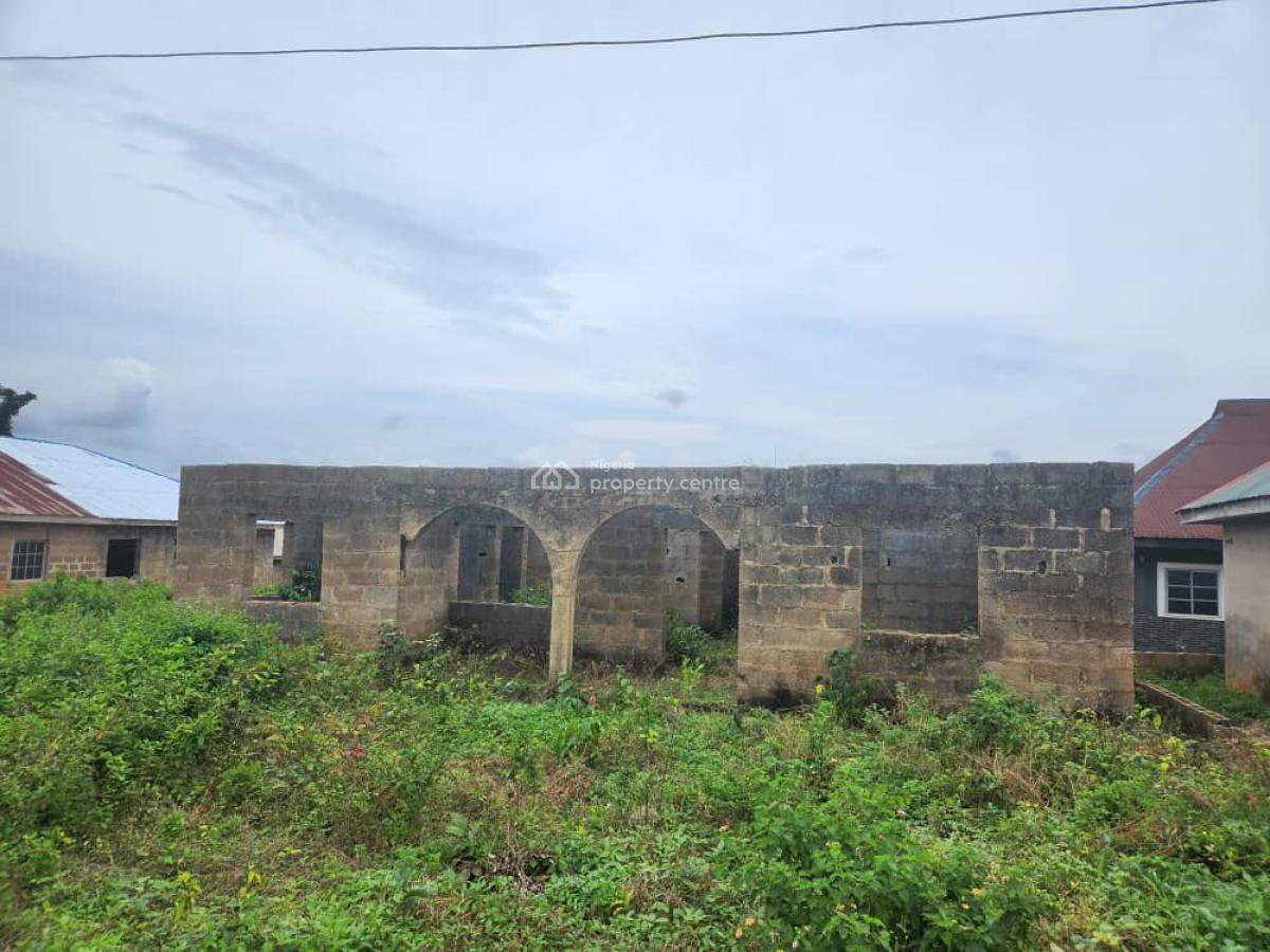 an Uncompleted Bungalow on Half Plot of Land, Maje, Soka, Ibadan, Oyo, Detached Bungalow for Sale