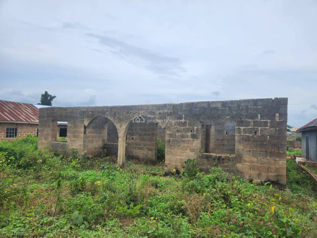 an Uncompleted Bungalow on Half Plot of Land, Maje, Soka, Ibadan, Oyo, Detached Bungalow for Sale